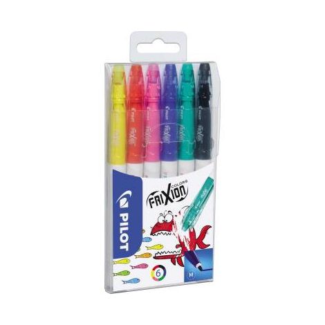 Pisaki wymazywalne Pilot Frixion, 6 kolorów